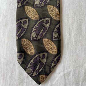 🎀Elegant Olive and Purple Men's Tie
